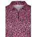 Rabe - 53-123352 Polo met lange mouwen print blauw fuchsia.
